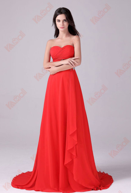 stylish strapless sexy evening dress